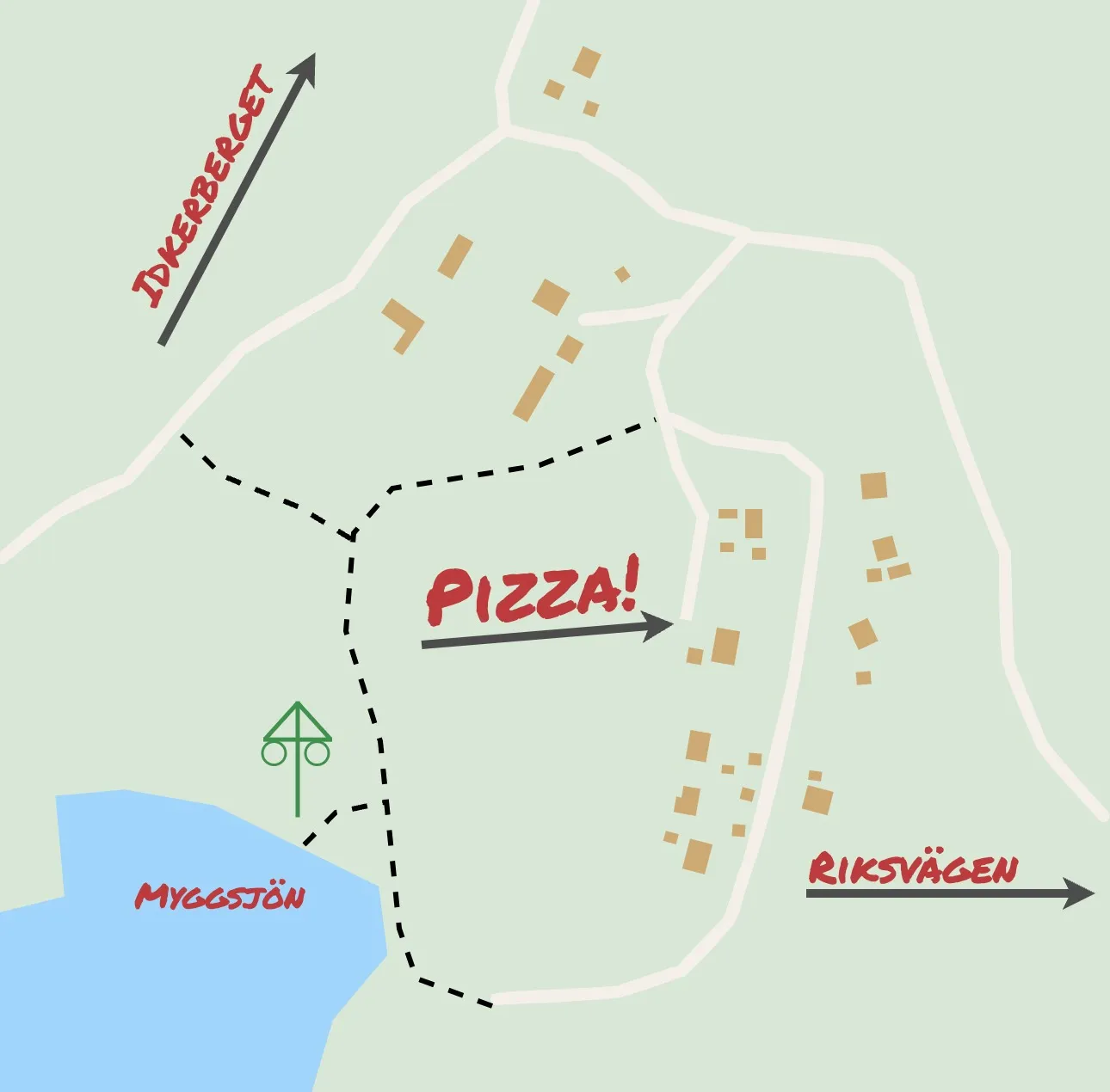 Karta över Myggsjön 12